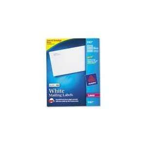     White Laser Address Labels w/Smooth Feed Sheets