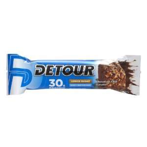  Detour Lower Sugar 30g Whey Protein Bar, Choc Chip Caramel 