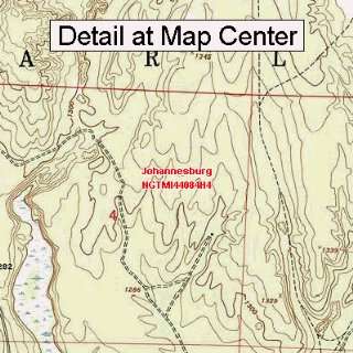  USGS Topographic Quadrangle Map   Johannesburg, Michigan 