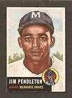 1953 Topps #185 Jim Pendleton Milwaukee Braves Ex+
