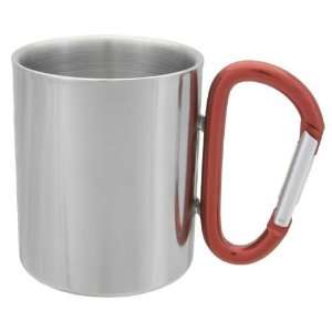  AGS Brands 8 oz. Stainless Steel Carabiner Mug