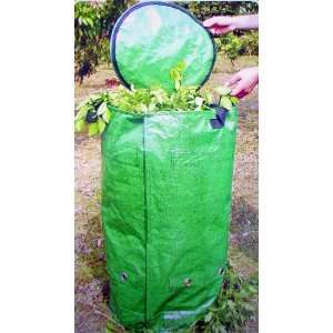  Garden Waste Recycler Cylinder w Lid & Air Vents Patio 