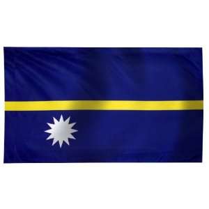 Nauru Flag 5X8 Foot Nylon PH Patio, Lawn & Garden