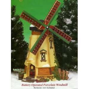   Porcelain Windmill Village Building 
