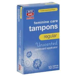 Rite Aid Tampons, Regular, Unscented, 10 ea
