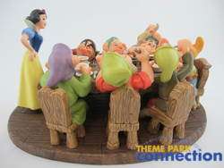 Disney WDCC Soups On LE 1937 Snow White & the Seven 7 Dwarfs at Table 