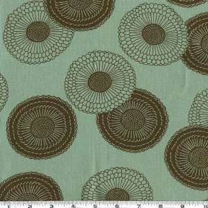  45 Wide Uptown Psychedelic Circle Brown Fabric By The 