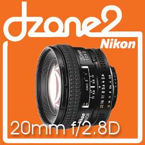 Nikon Nikkor AF 20mm f/2.8 D Lens for D90 D300s #L324 0182080191370 
