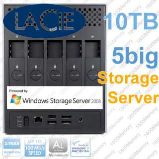LaCie 5big Backup Server 10TB Windows Home 1Gb Ethernet  