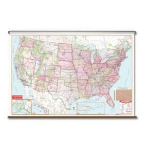  Universal Map 2613327 United States Large Scale Wall Map 