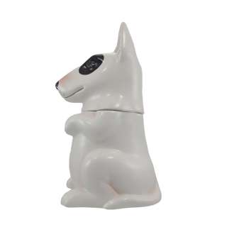 LITTLE BEGGAR Bull Terrier Dog Ceramic Cookie Jar Treats  