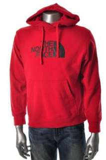 The North Face Mens Hoodie Red Graphic M  
