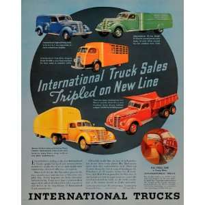  1937 Ad International Truck Sales Delivery Dump Models 
