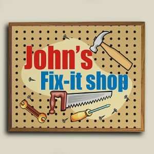  My Fix It Shop Personalized Printed Plaque