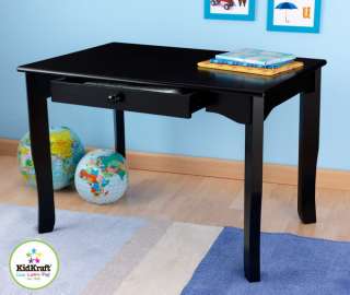 New Kids Wood Desk 24 x 36 Black Finish Table with Drawer  