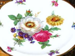   Floral cup, saucer, dessert Plate Trio~ Bavaria Germany Fab  