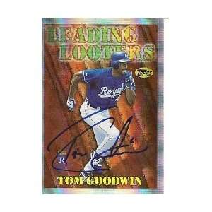 Tom Goodwin Kansas City Royals 1997 Topps Signed Card 