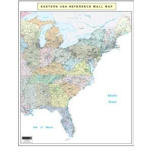  Eastern USA Executive Wall Map Laminated