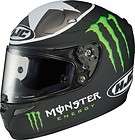 HJC RPS 10 Spies Monster Full Face Motorcycle Helmet Black/Green Small 