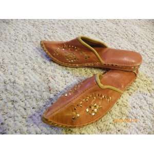   Woman Syrian Leather Shoes/slippers Baboush Size 6.5 