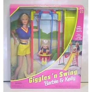   &Kelly Giggles n Swing Set (2 doll set with swing) Toys & Games
