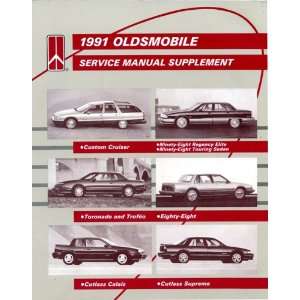 1991 Oldsmobile Service Manual Supplement For Custome Cruiser, Ninety 