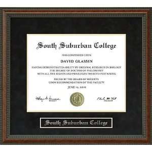  South Suburban College Diploma Frame