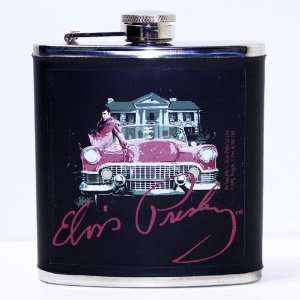  Elvis Pink Car Leather Flask