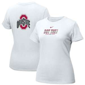 Nike Ohio State Buckeyes White Ladies Uniform T shirt  