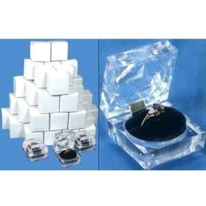  48 Large Mens Crystal Ring Jewelry Gift Boxes Arts, Crafts & Sewing