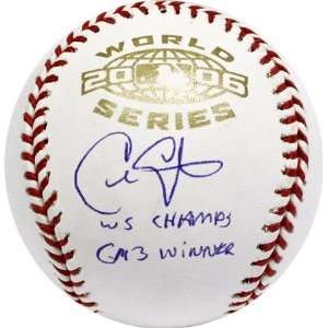  Chris Carpenter Autographed 2006 World Series Baseball 