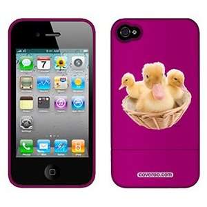  Duck trio basket on AT&T iPhone 4 Case by Coveroo 