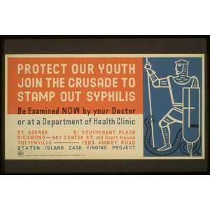  WPA Poster Protect our youthJoin the crusade to stamp out 