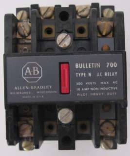 Allen Bradley 2 Pole Industrial Relays 700 N200A1  