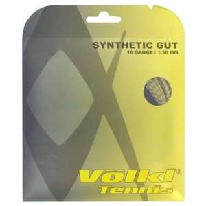  Volkl Synthetic Gut 16G Gold Tennis String Sports 