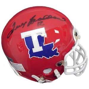 Terry Bradshaw Louisiana Tech Bulldogs Autographed Riddell Authentic 