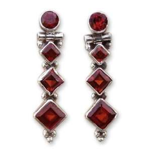  Garnet drop earrings, Ravishing Red Jewelry