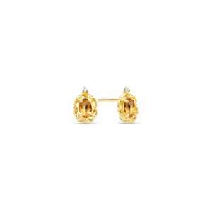   and Diamond Accent Frame Earrings in 10K Gold citrine jewelry Jewelry