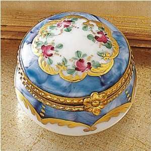  Round Floral Limoges Box