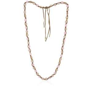  Lucky Brand Sunset in Venice Pink Long Beaded Necklace Jewelry