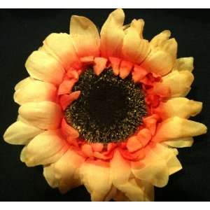 Tanday (Yellow) Natural Looking Sunflower Flower Hair Clip 