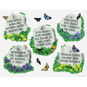  10 Commandments Bulletin Board Set (9780742411425) Carson 