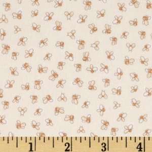  44 Wide Happy Camper Too Fireflies Cream Fabric By The 
