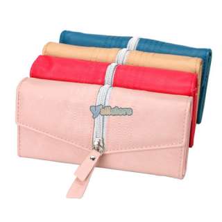 Ladies Women PU Leather Long Wallet Clutch Purse Bag  