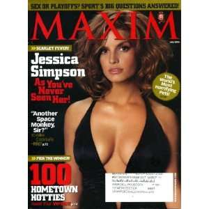  Maxim July 2006 Jessica Simpson on Cover (As Youve Never 