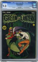 GREEN LANTERN #1 (DC, 1941) Origin of Green Lantern retold. Double 