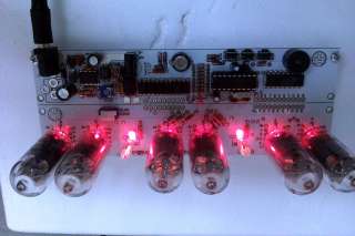 NIXIE CLOCK TUBE IN 14 KIT led blue and red swich with power supply 