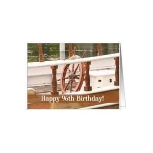  Ships Wheel Happy 96th Birthday Card Card Toys & Games
