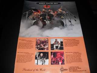 Gretsch Drums   Phil Collins Harvey Mason Mark Herndon 1985 Print Ad 