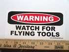 Watch Flying Tools Tool Box Chest Bumper Sticker Decal